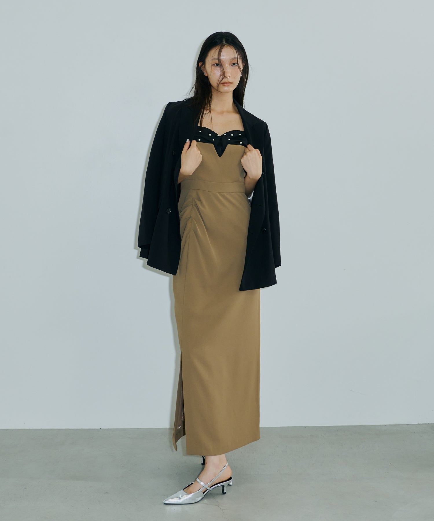 DROPPED PEARL DRESS