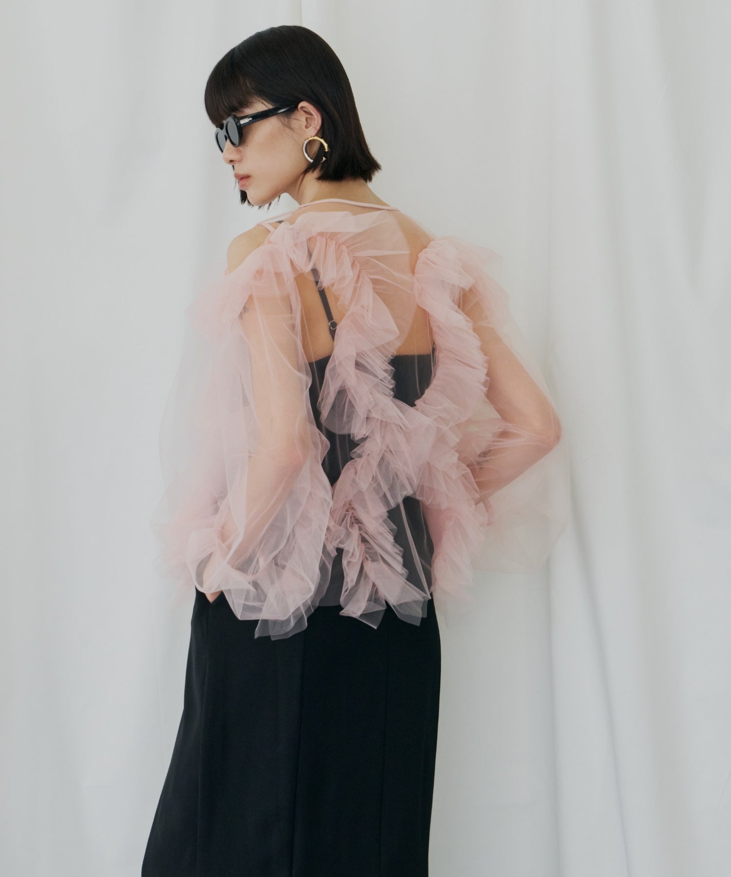 ZIGZAG TULLE DRESS