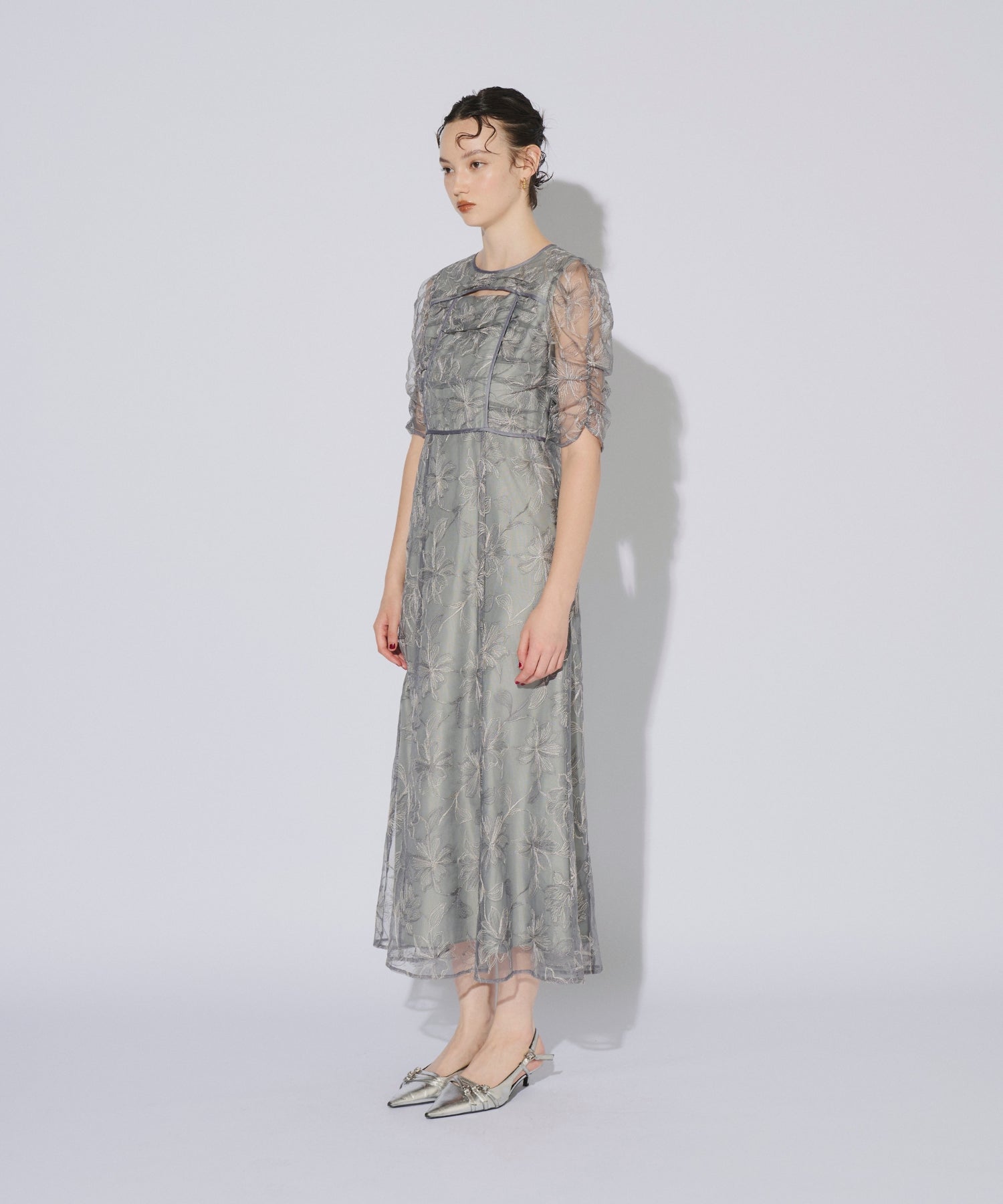 YOKE SLIT DRESS