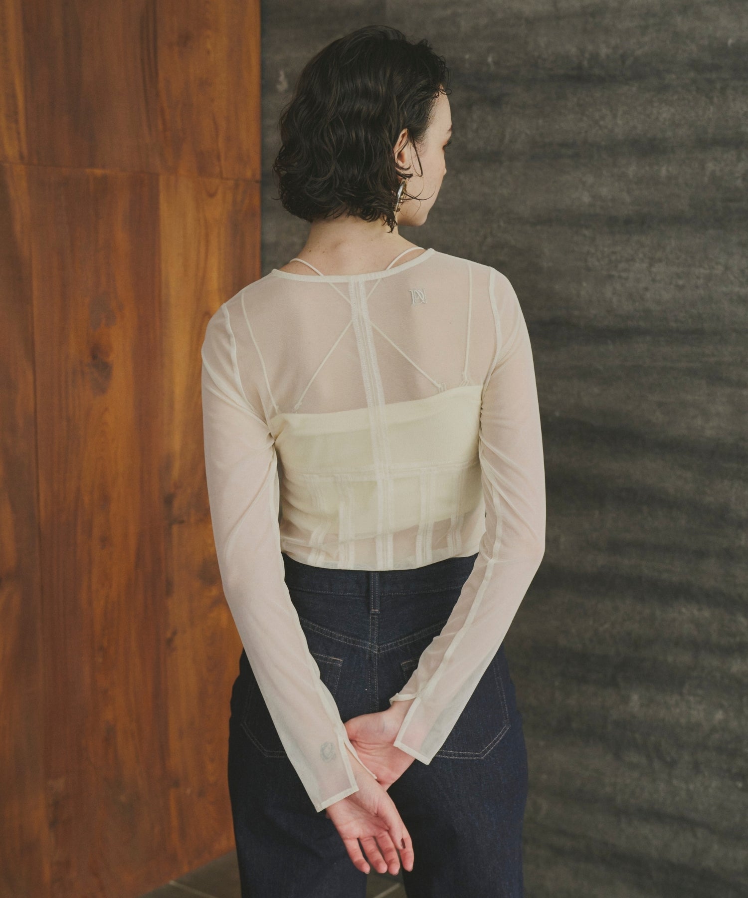 CORSET STYLE SHEER TOPS