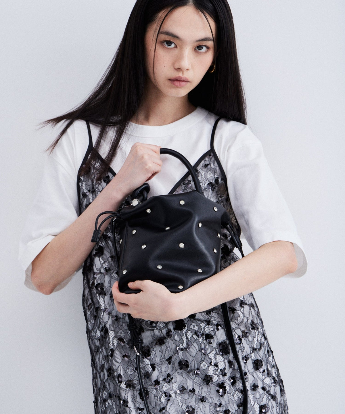 【POPUP】FLOWER SPANGLE CAMI DRESS