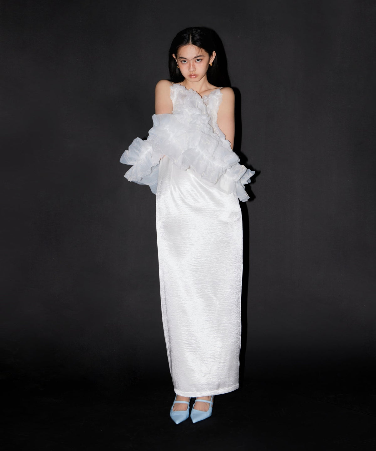 【POPUP】ORGANZA FRILL BALLOON CAMI