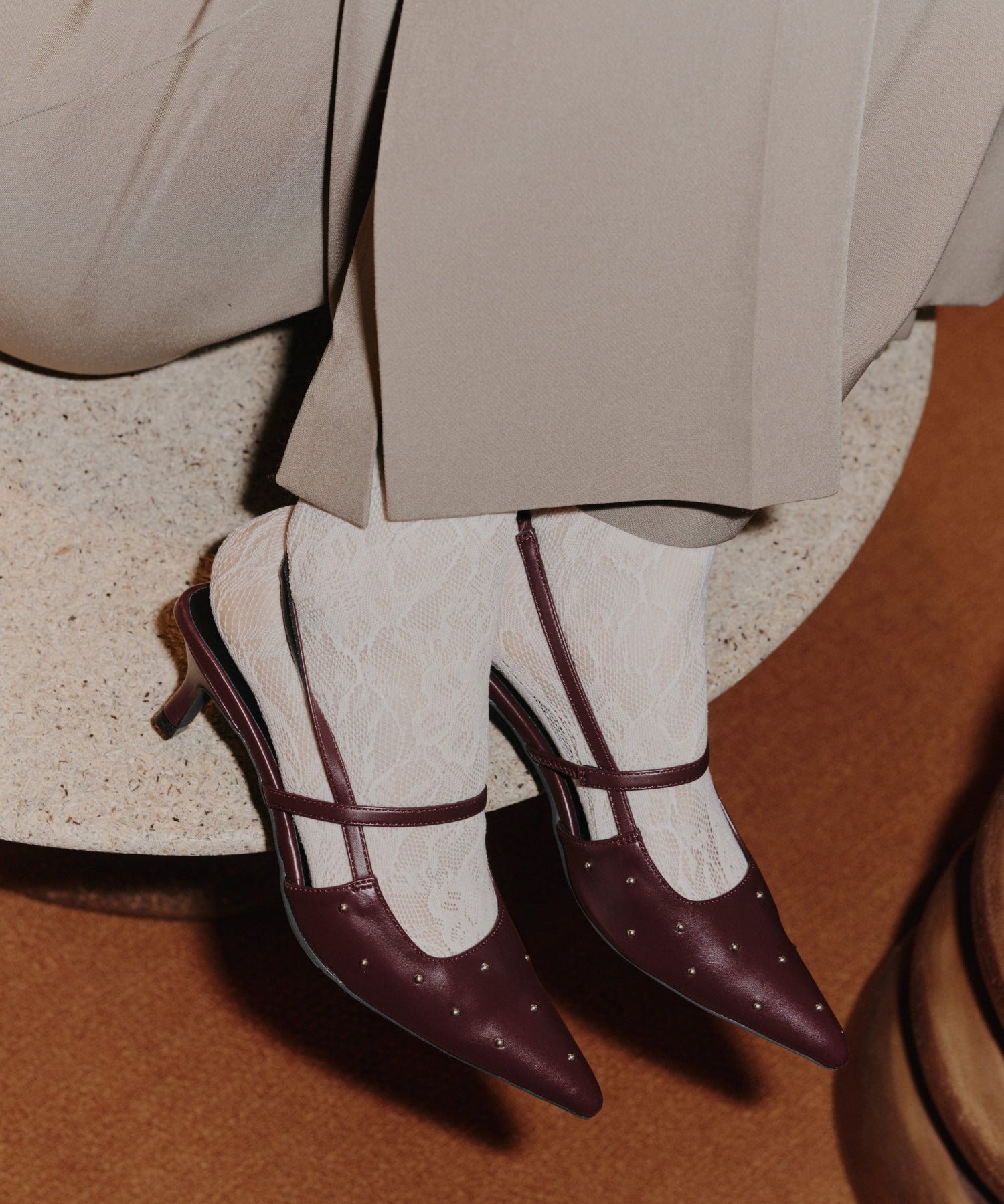 【POPUP】STUDS SLINGBACK ALWAYS SHOES