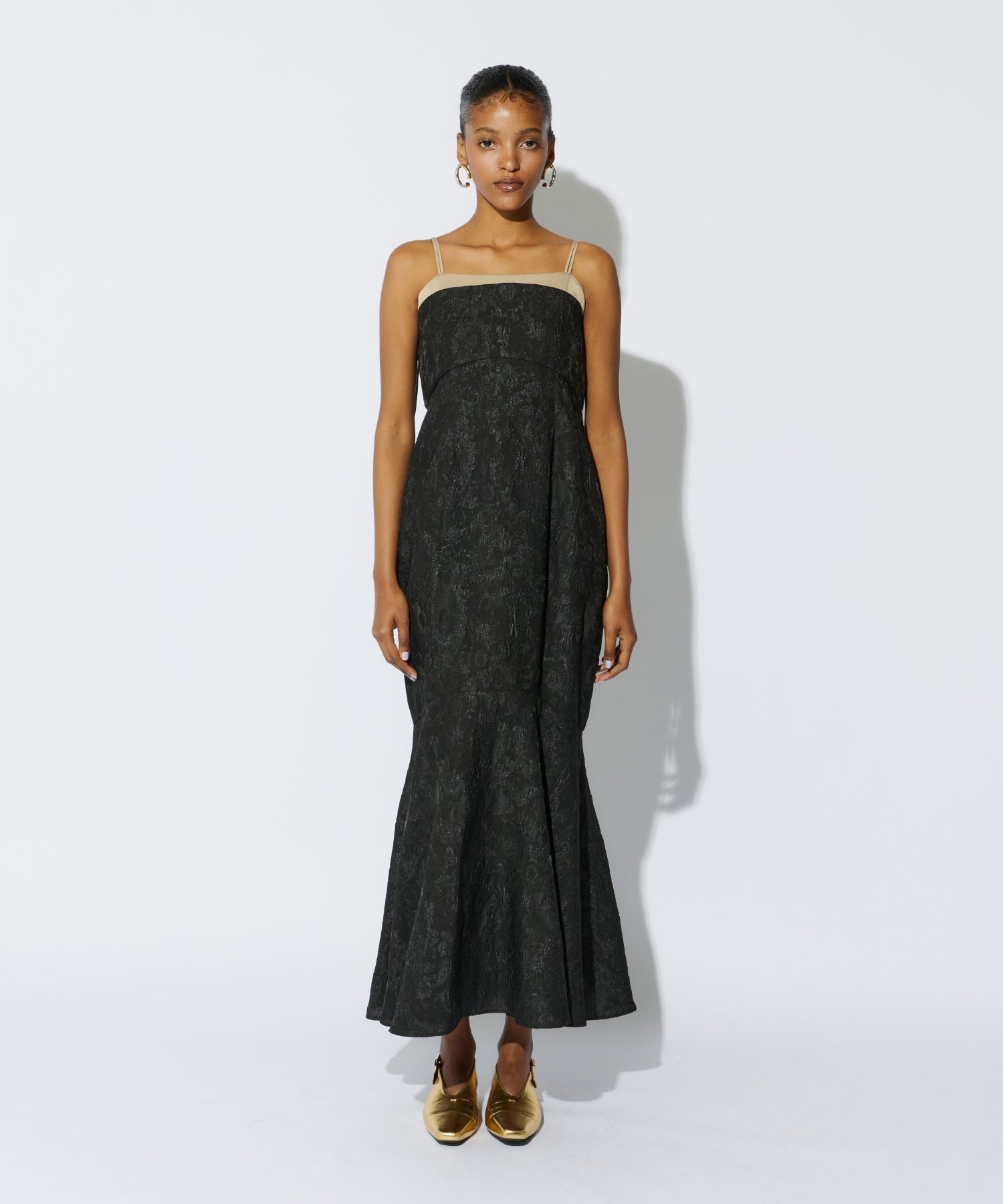 JACQUARD ZIPPER DRESS