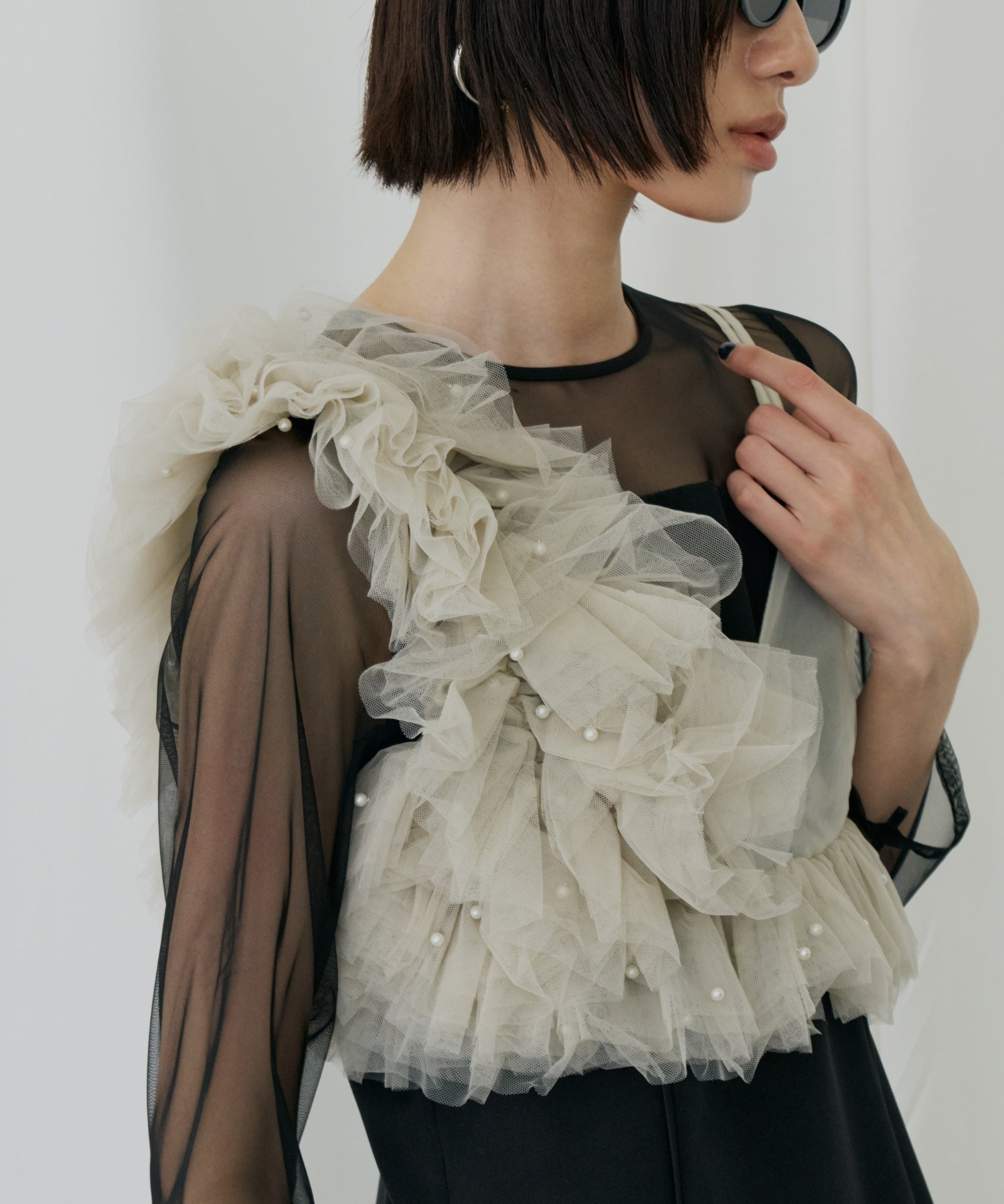 PEARL BUSTIER DRESS