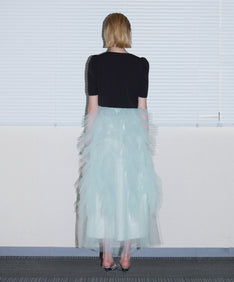 JELLYFISH DRESS ライトブルー 背面全身着用