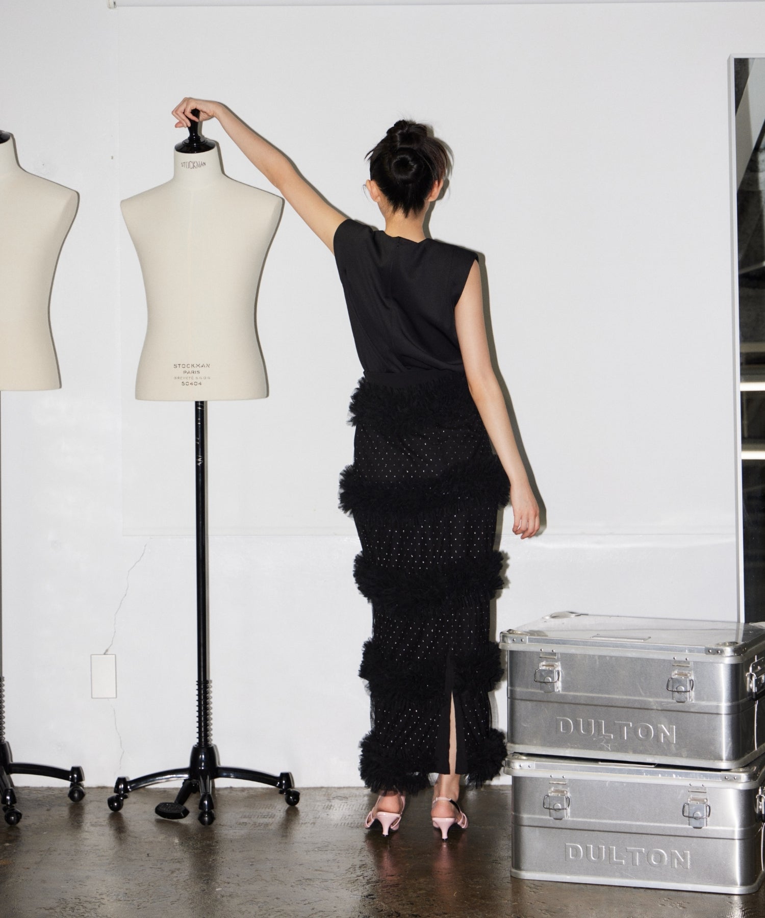 VOLUME TIERED DRESS
