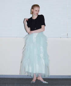 JELLYFISH DRESS ライトブルー 正面全身着用ポーズ