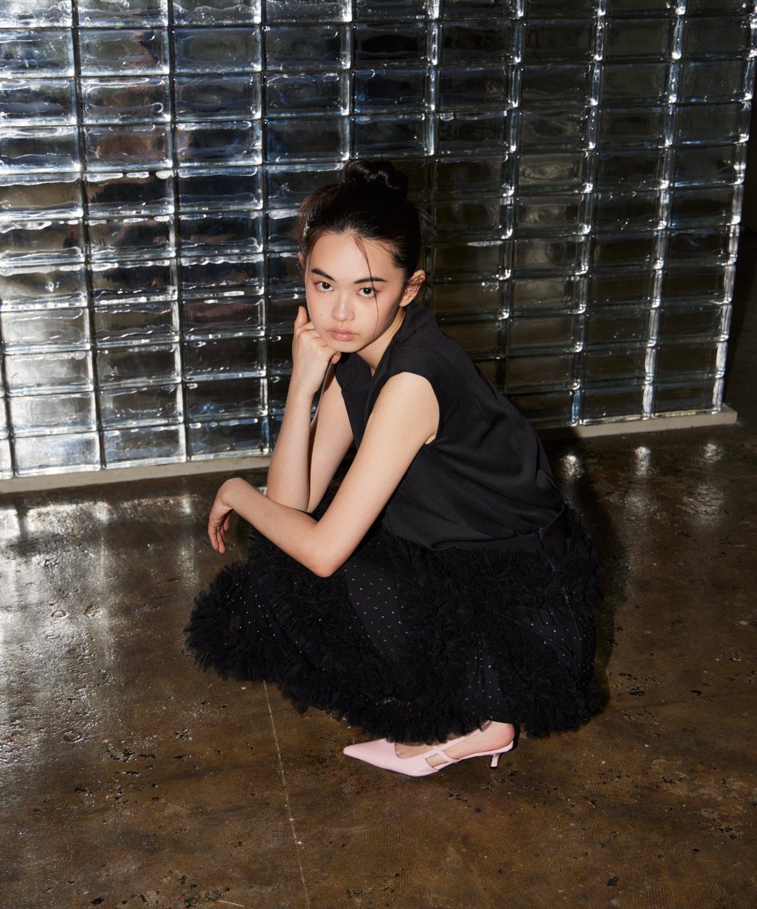 VOLUME TIERED DRESS