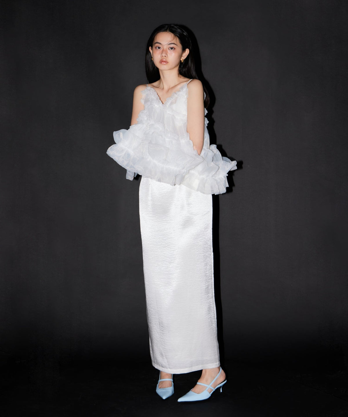【POPUP】ORGANZA FRILL BALLOON CAMI