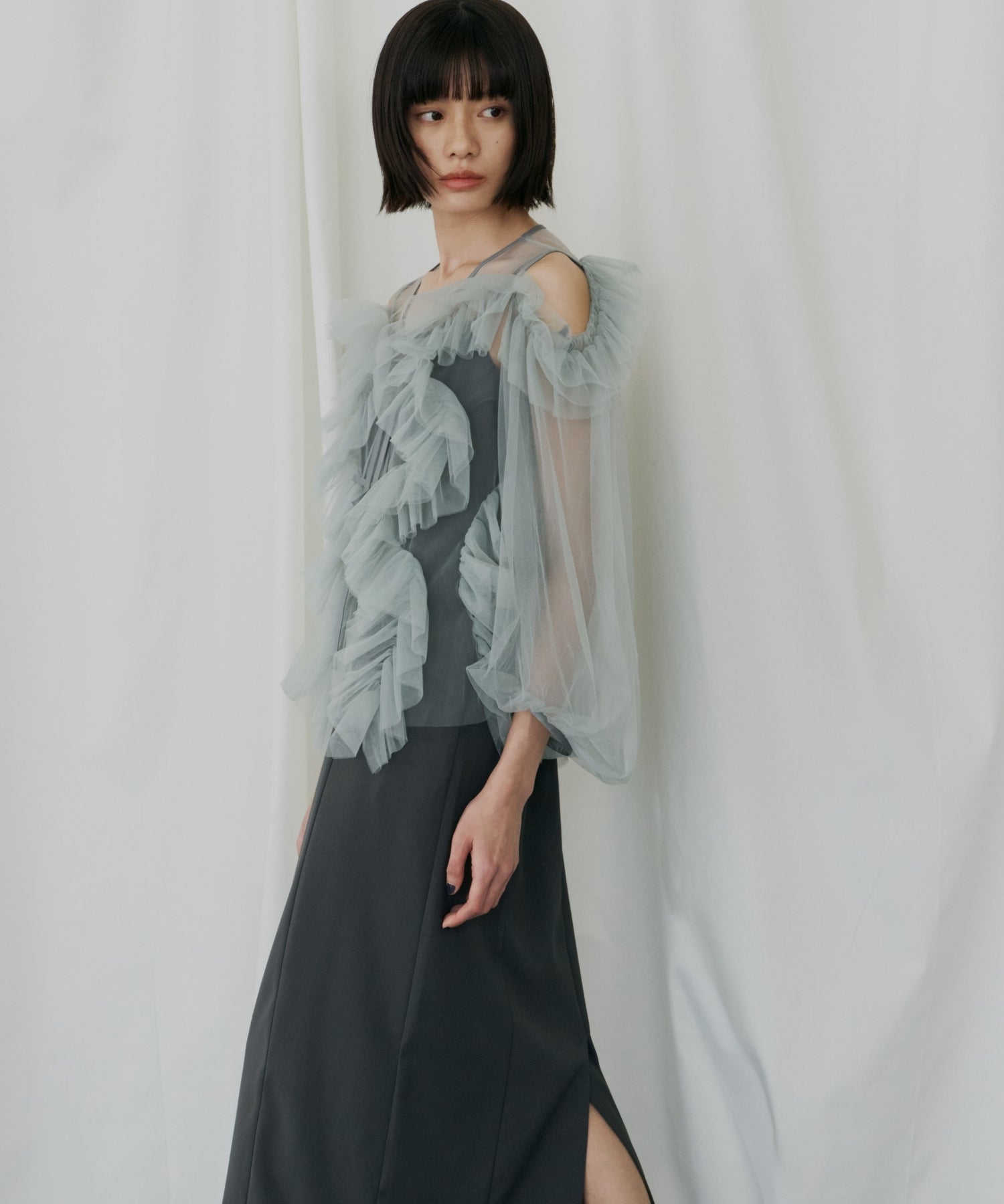 ZIGZAG TULLE DRESS
