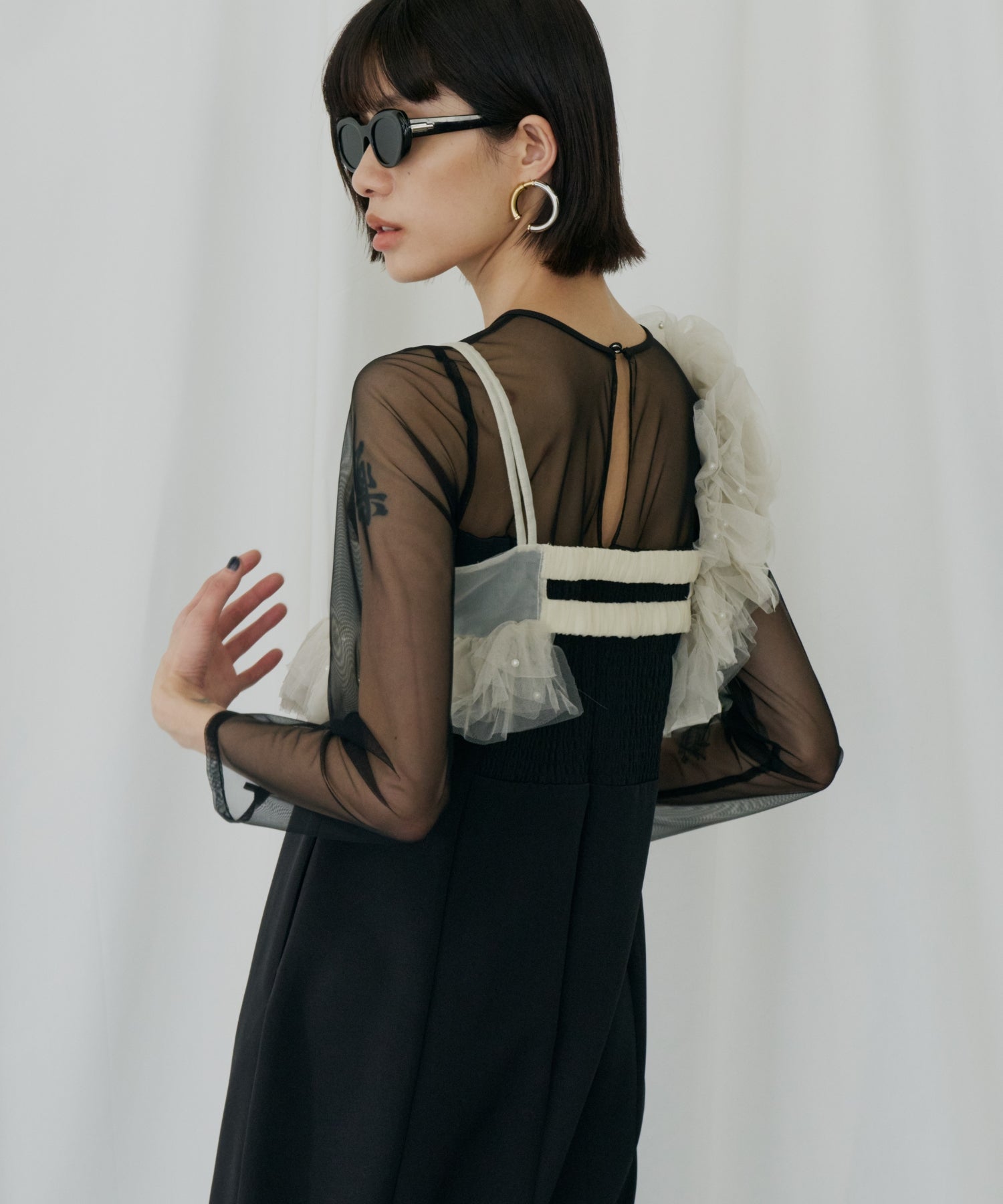 PEARL BUSTIER DRESS