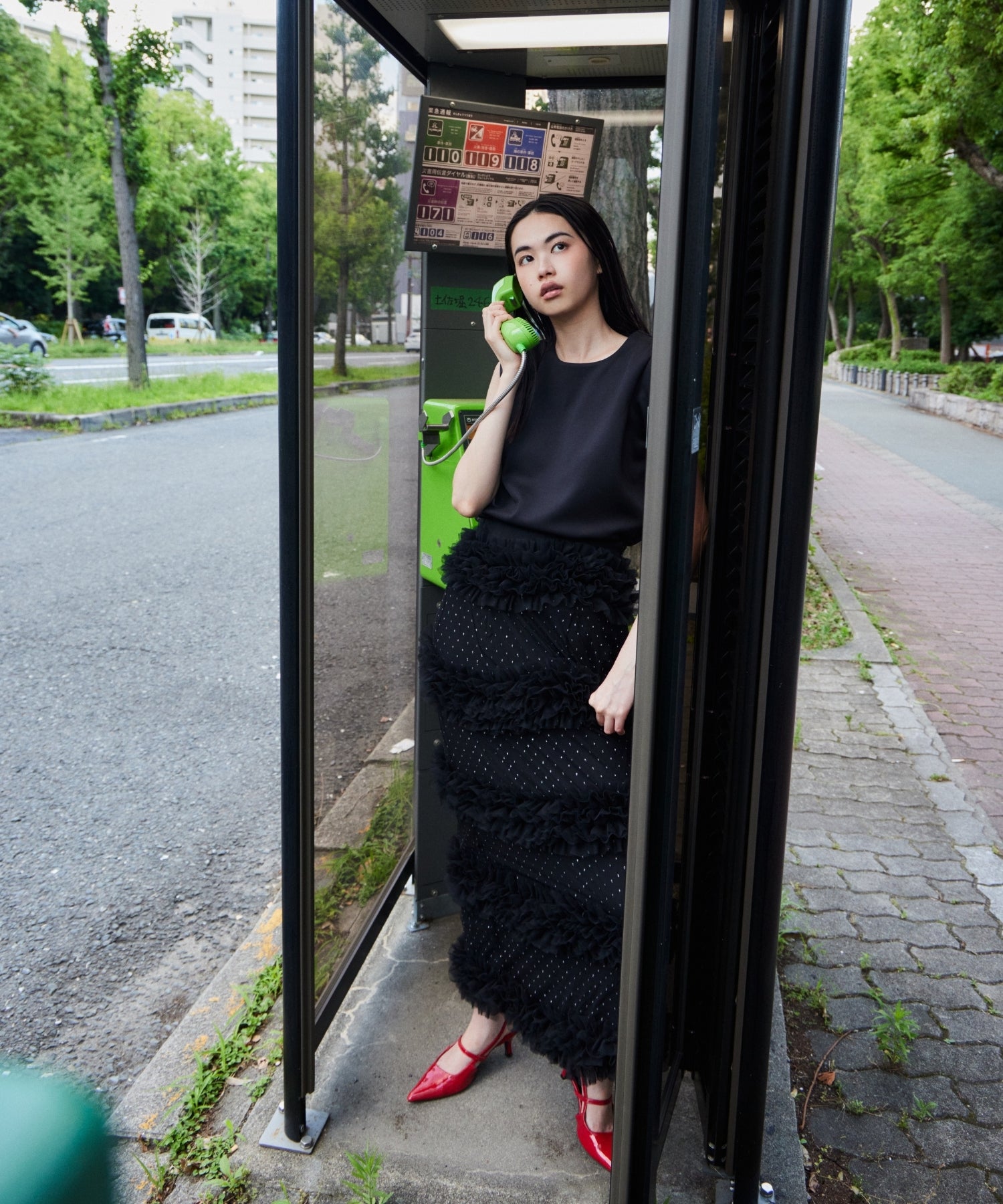 VOLUME TIERED DRESS