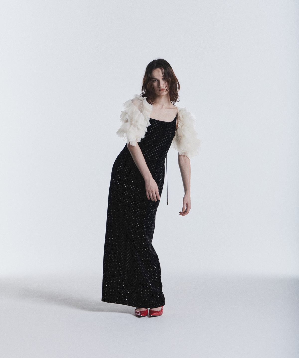 MIXING FRILLS BOLERO