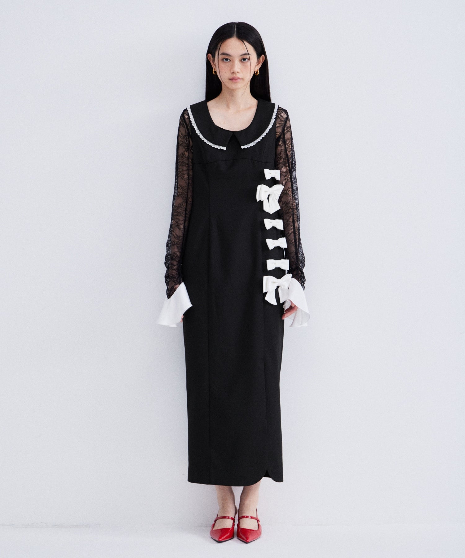 MIXED RIBBON LINE DRESS