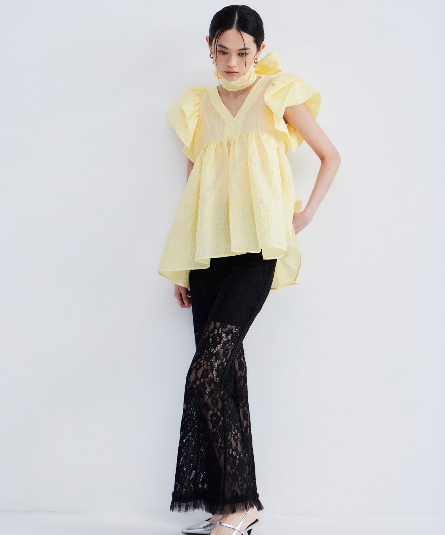 LACE FLARE PANTS