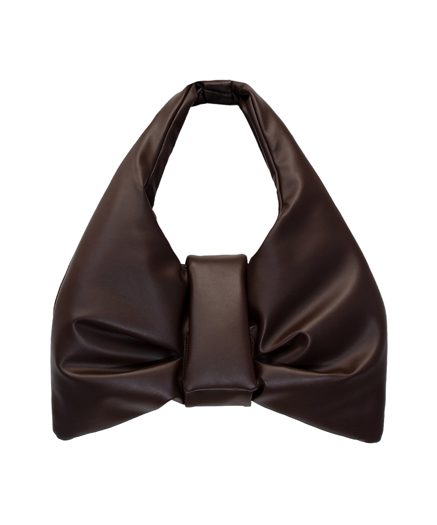 BIG RIBBON BAG ブラウン 物撮り画像