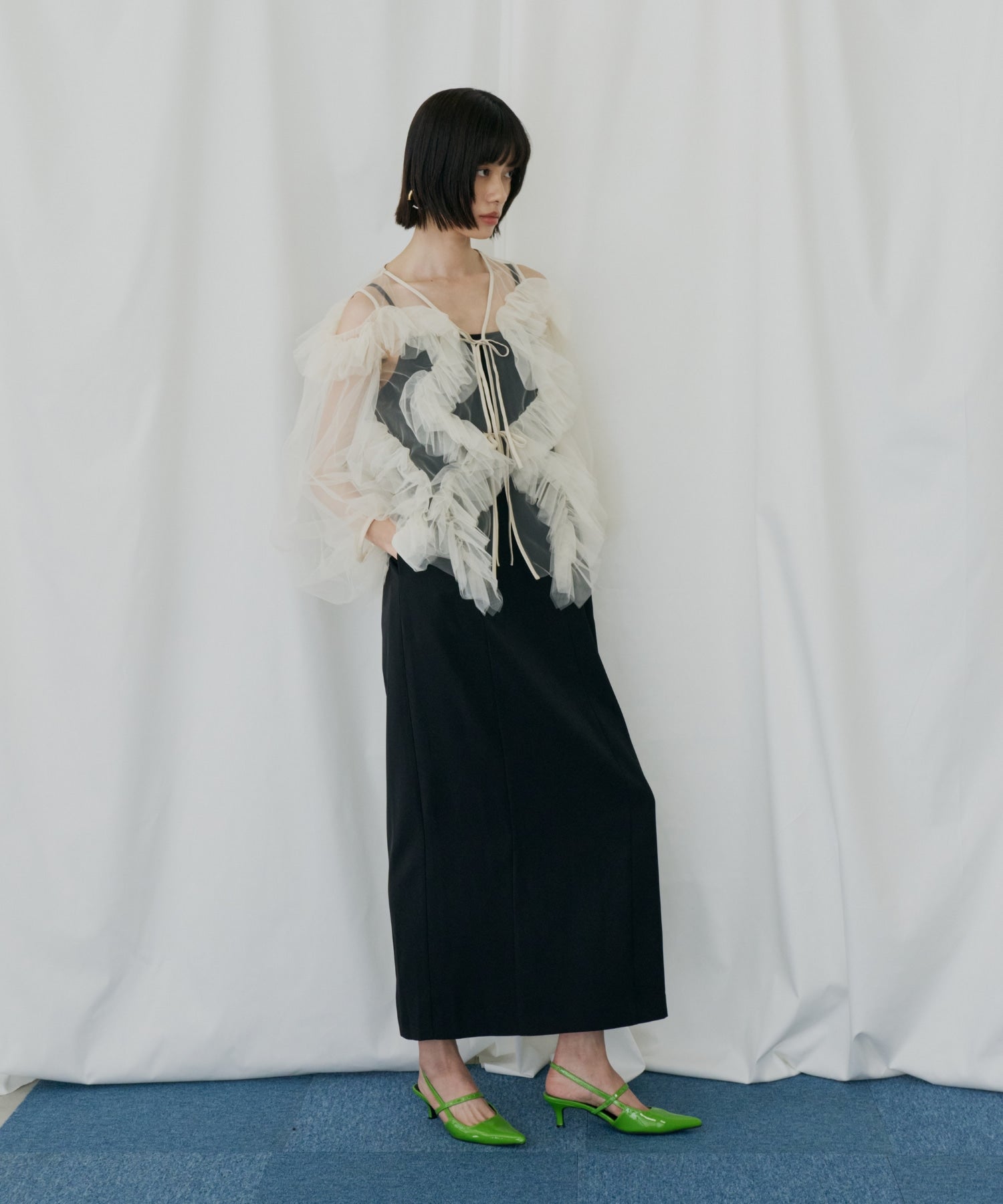 ZIGZAG TULLE DRESS