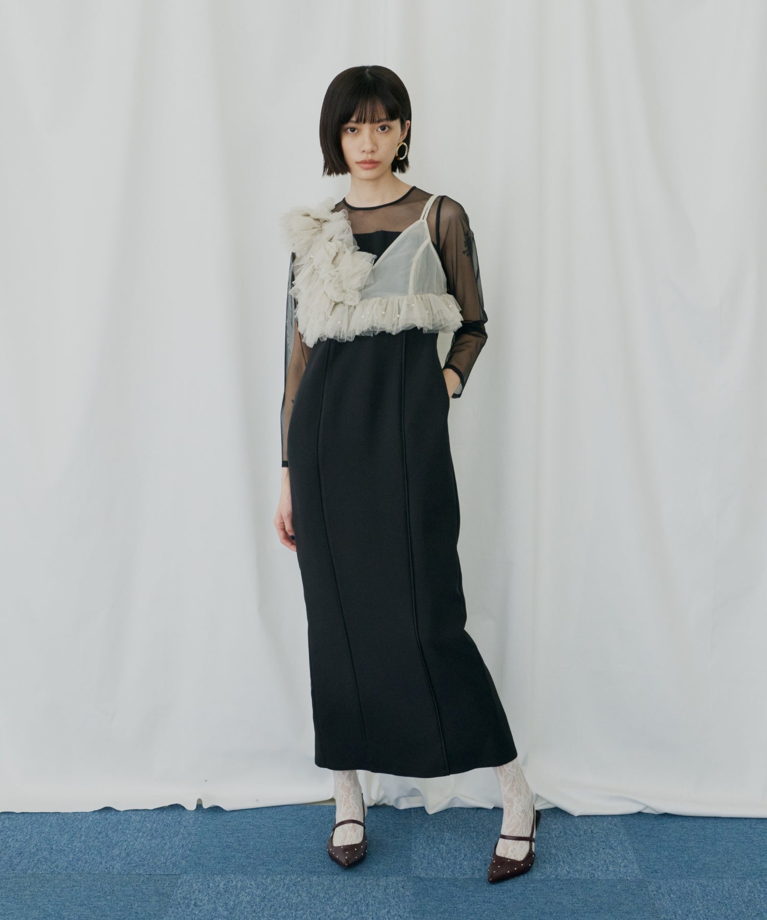 PEARL BUSTIER DRESS