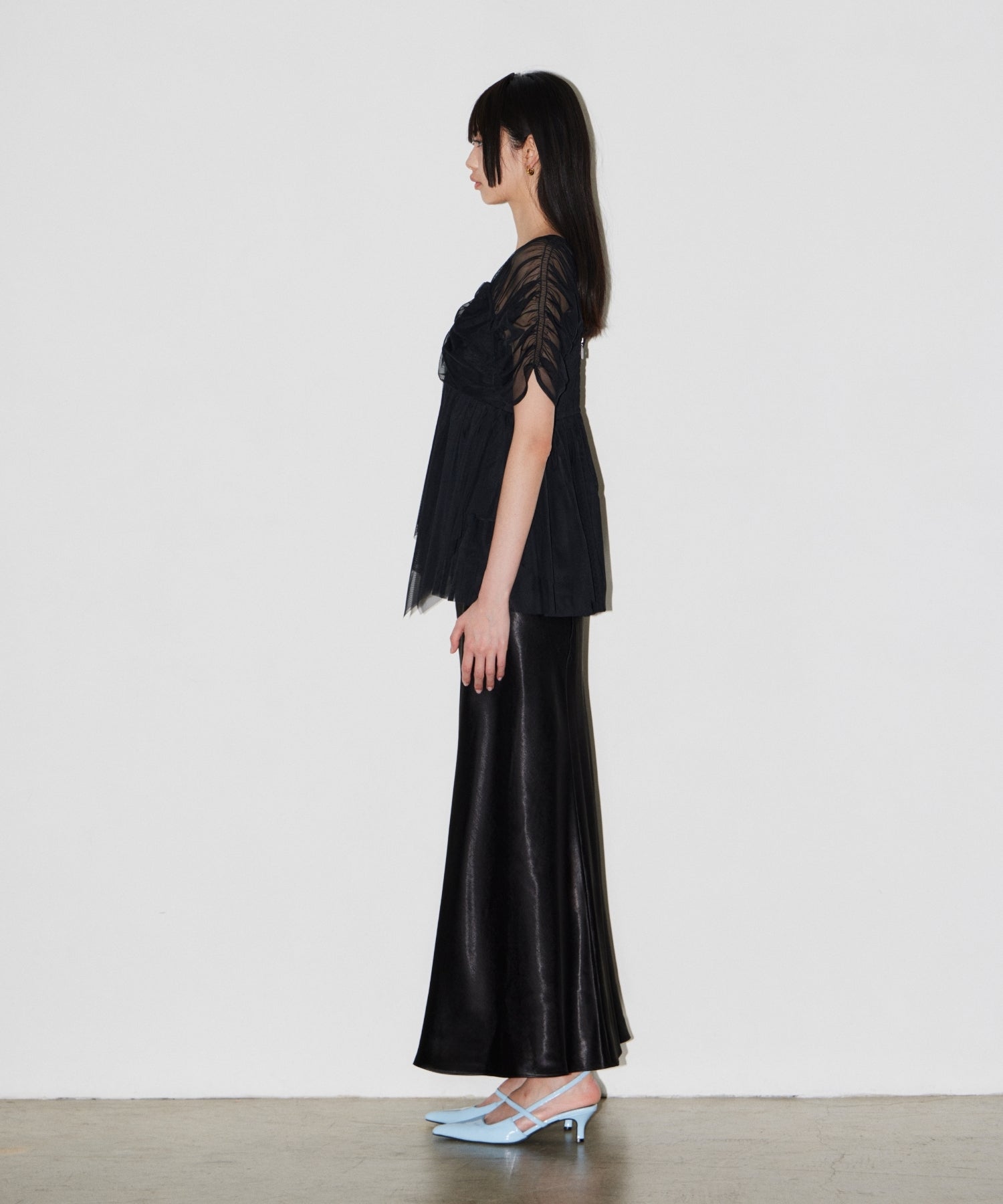 SATIN NARROW SKIRT SETUP