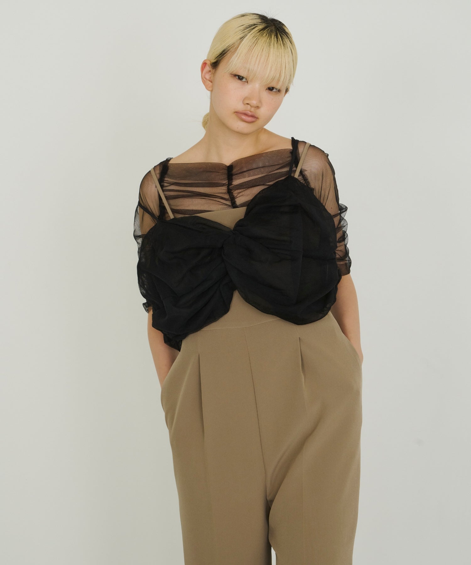 TWISTED BUSTIER LAYERED TOPS