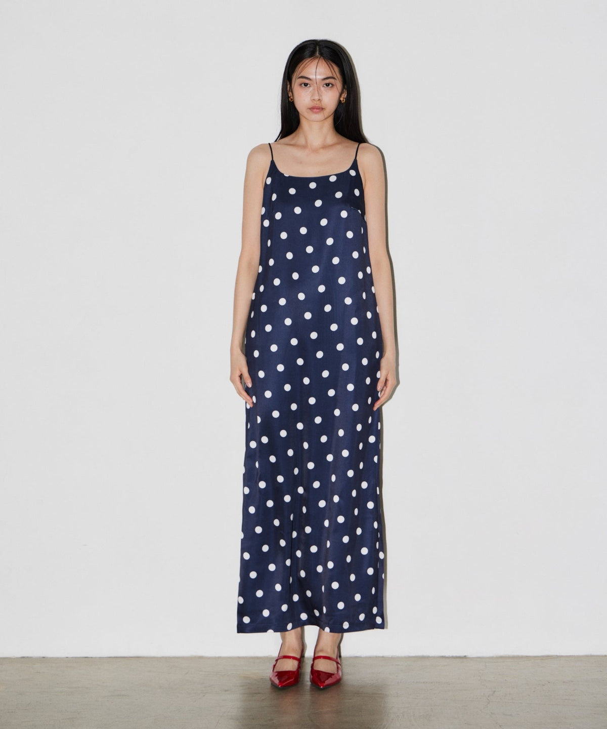 【POPUP】MINIMAL DOT SATIN DRESS