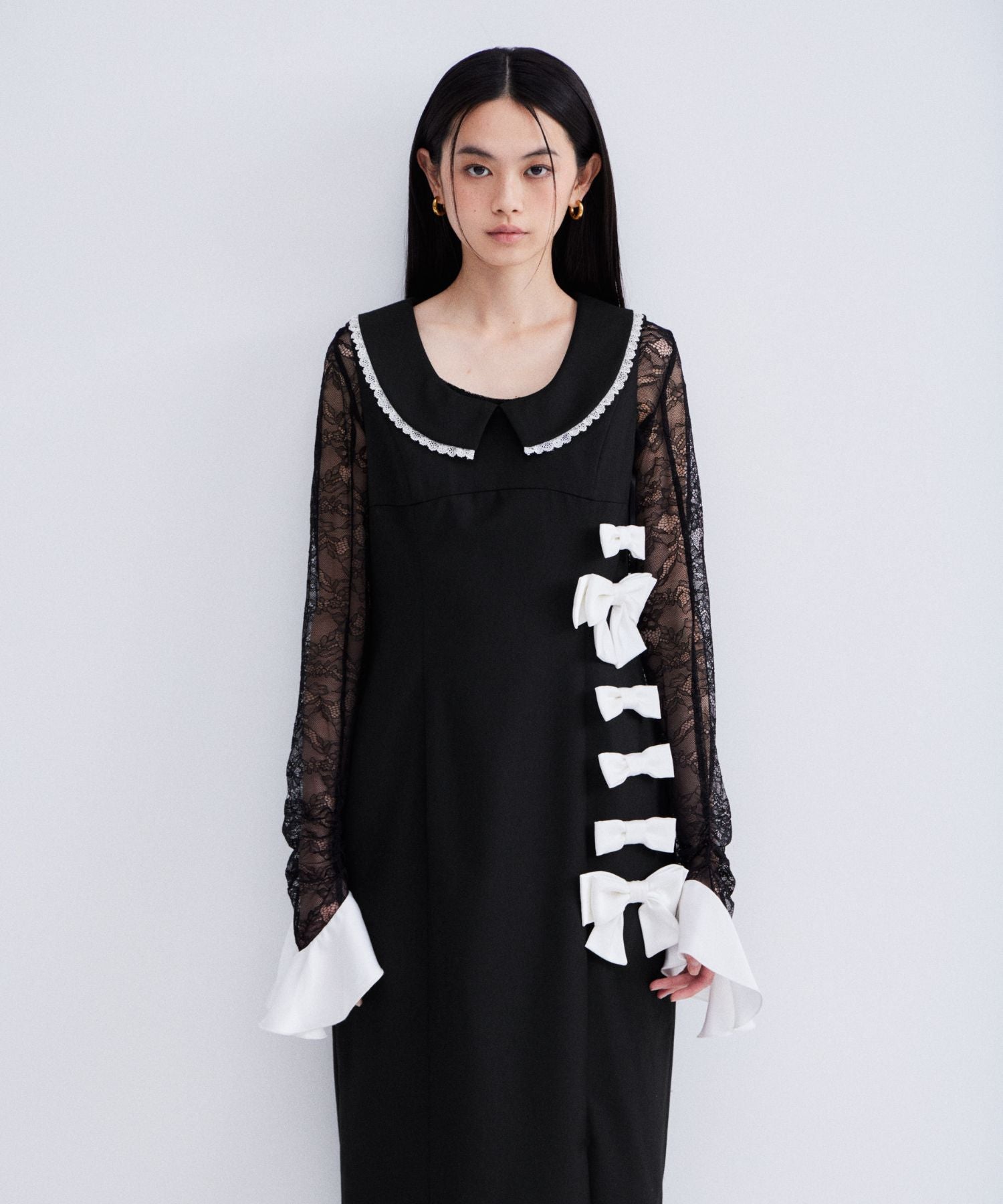 MIXED RIBBON LINE DRESS