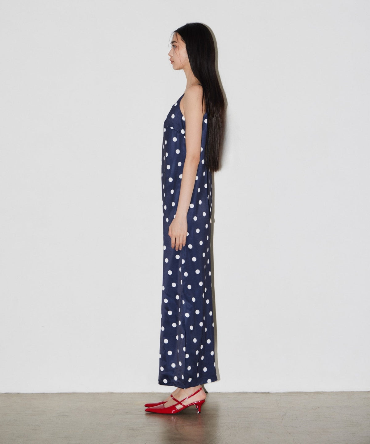 【POPUP】MINIMAL DOT SATIN DRESS
