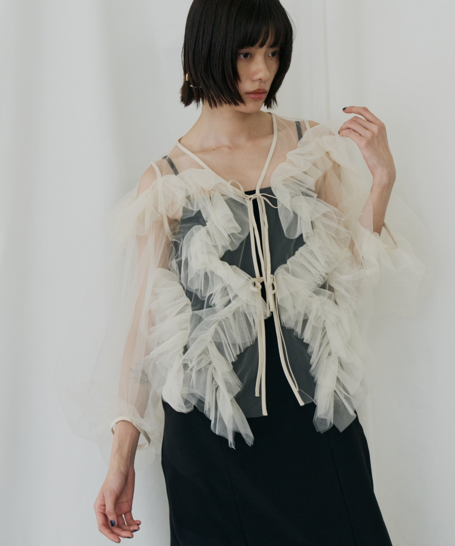 ZIGZAG TULLE DRESS