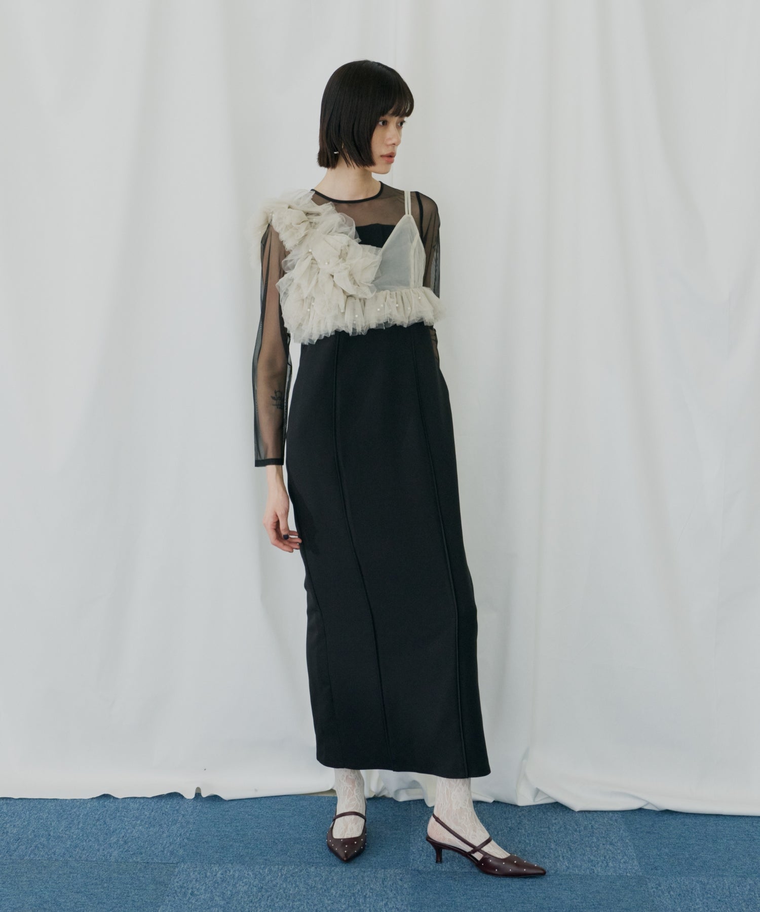 PEARL BUSTIER DRESS