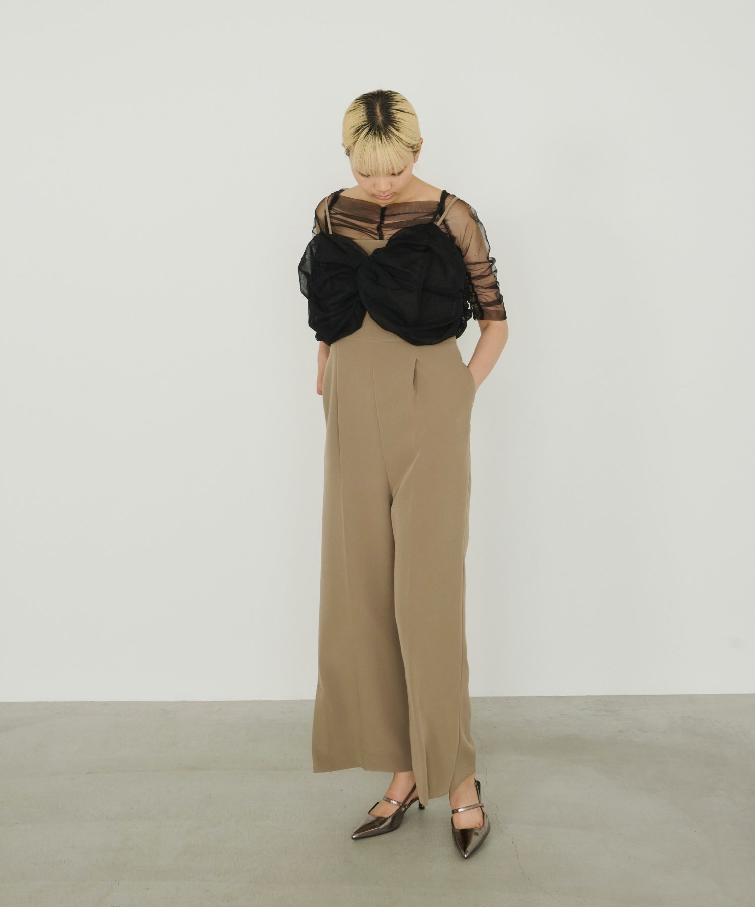 TWISTED BUSTIER LAYERED TOPS