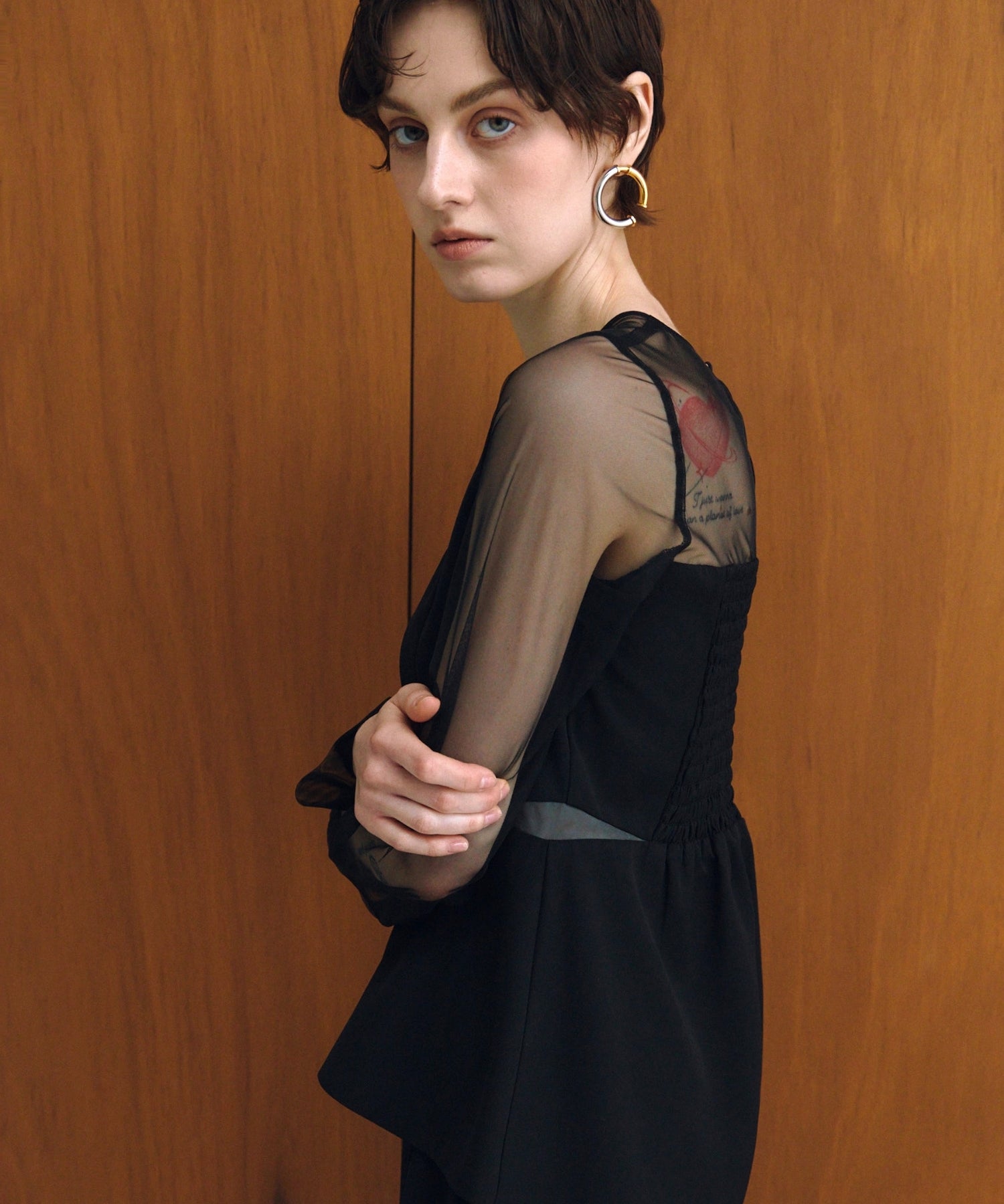 LACE PANEL ACCENT SETUP PANTS DRESS