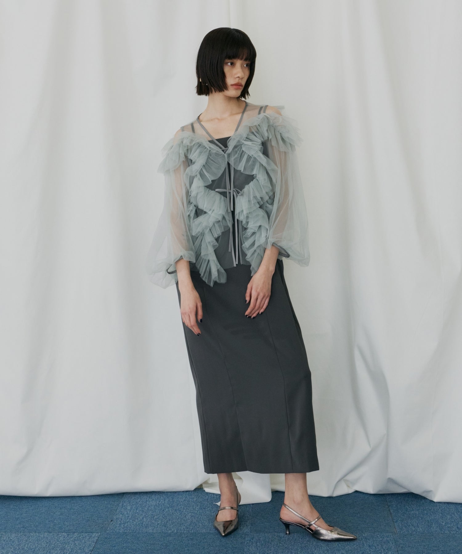 ZIGZAG TULLE DRESS