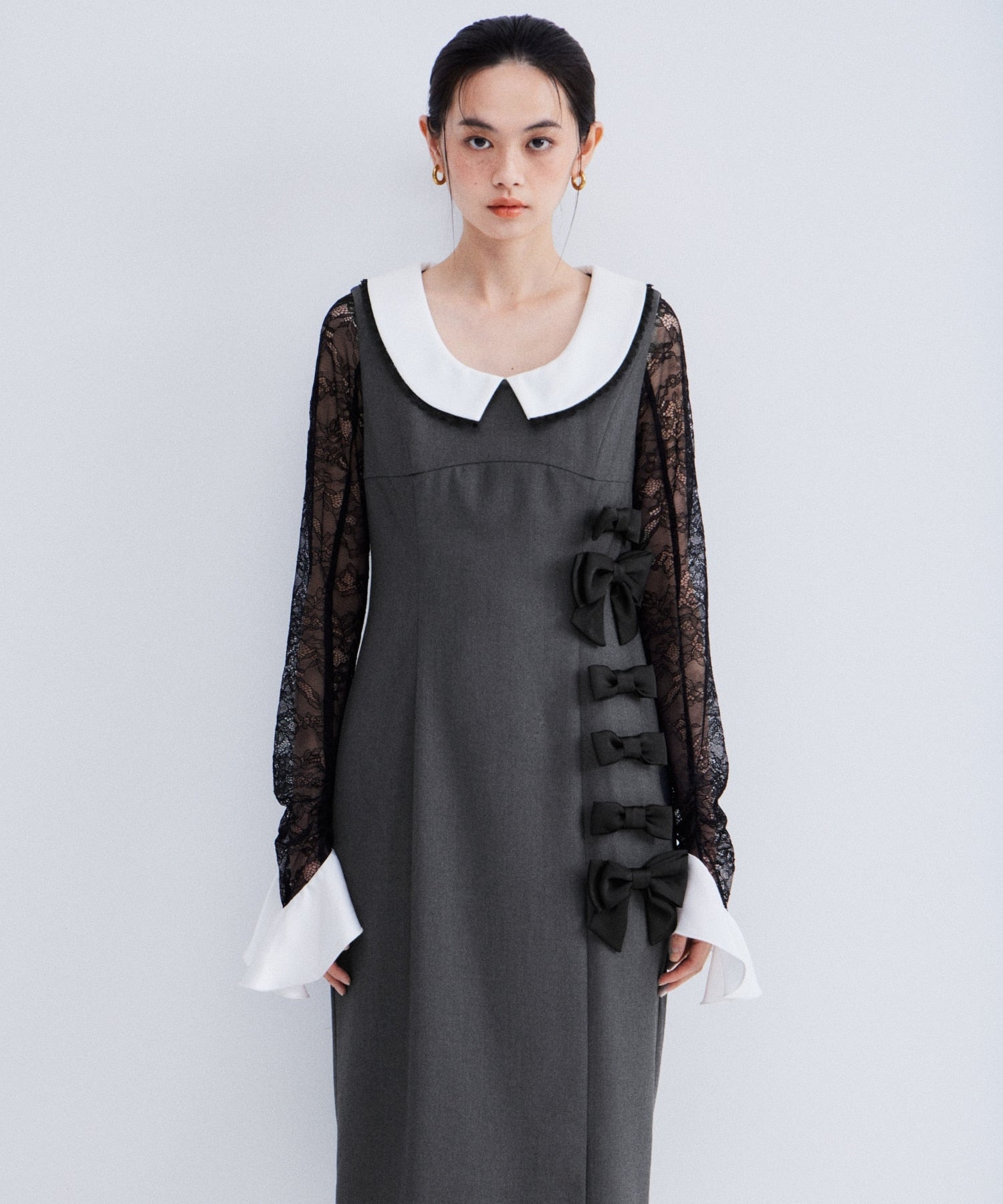 MIXED RIBBON LINE DRESS