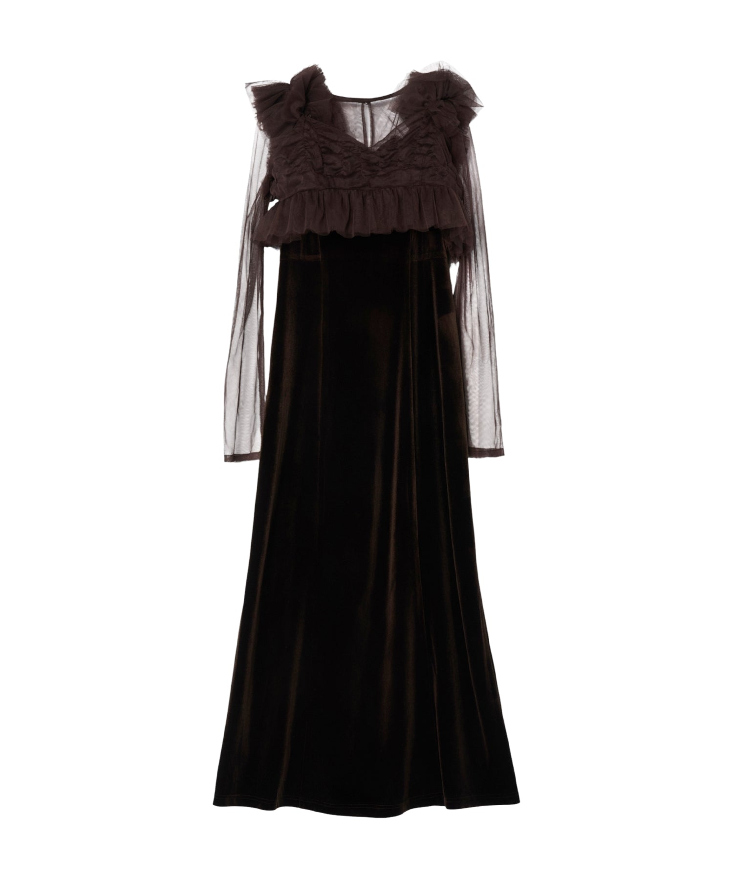 【新品未使用】volume ruffle layer dress アンドレスド VOLUME RUFFLE LAYER DRESS