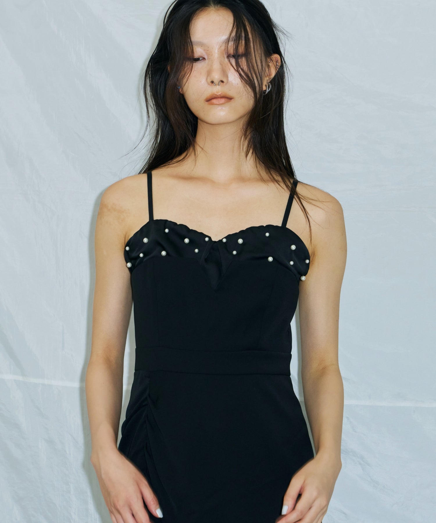 DROPPED PEARL DRESS