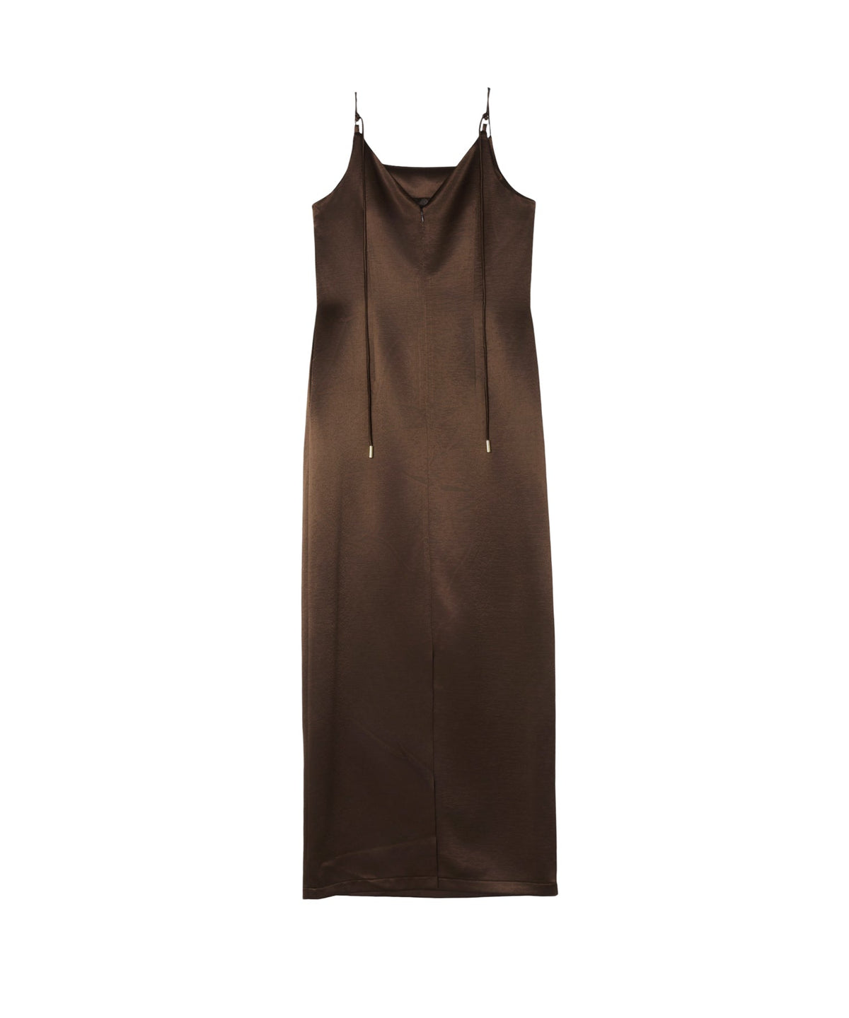 【POPUP】GLOSSY SATIN BACK RIBBON DRESS
