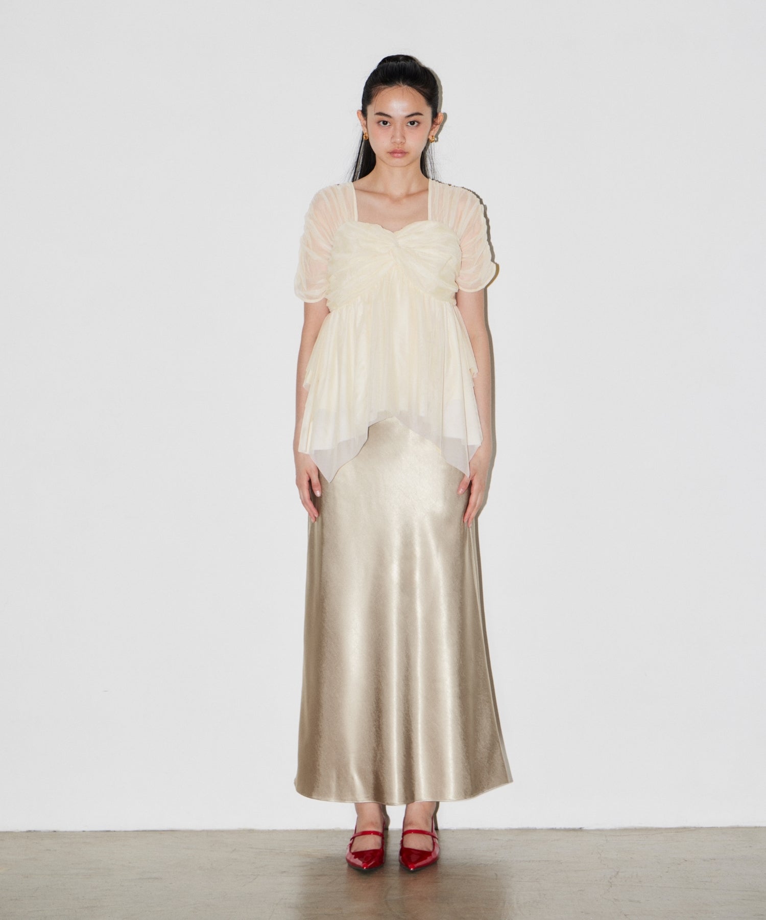 SATIN NARROW SKIRT SETUP