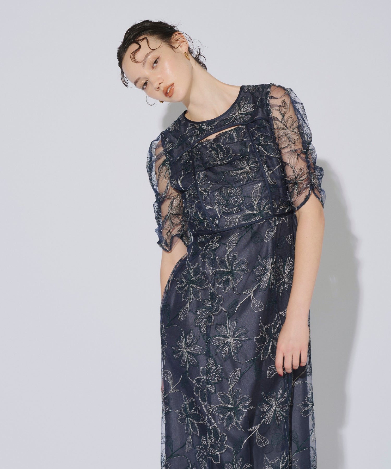 YOKE SLIT DRESS