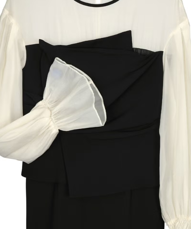 DRAPED BUSTIER DRESS