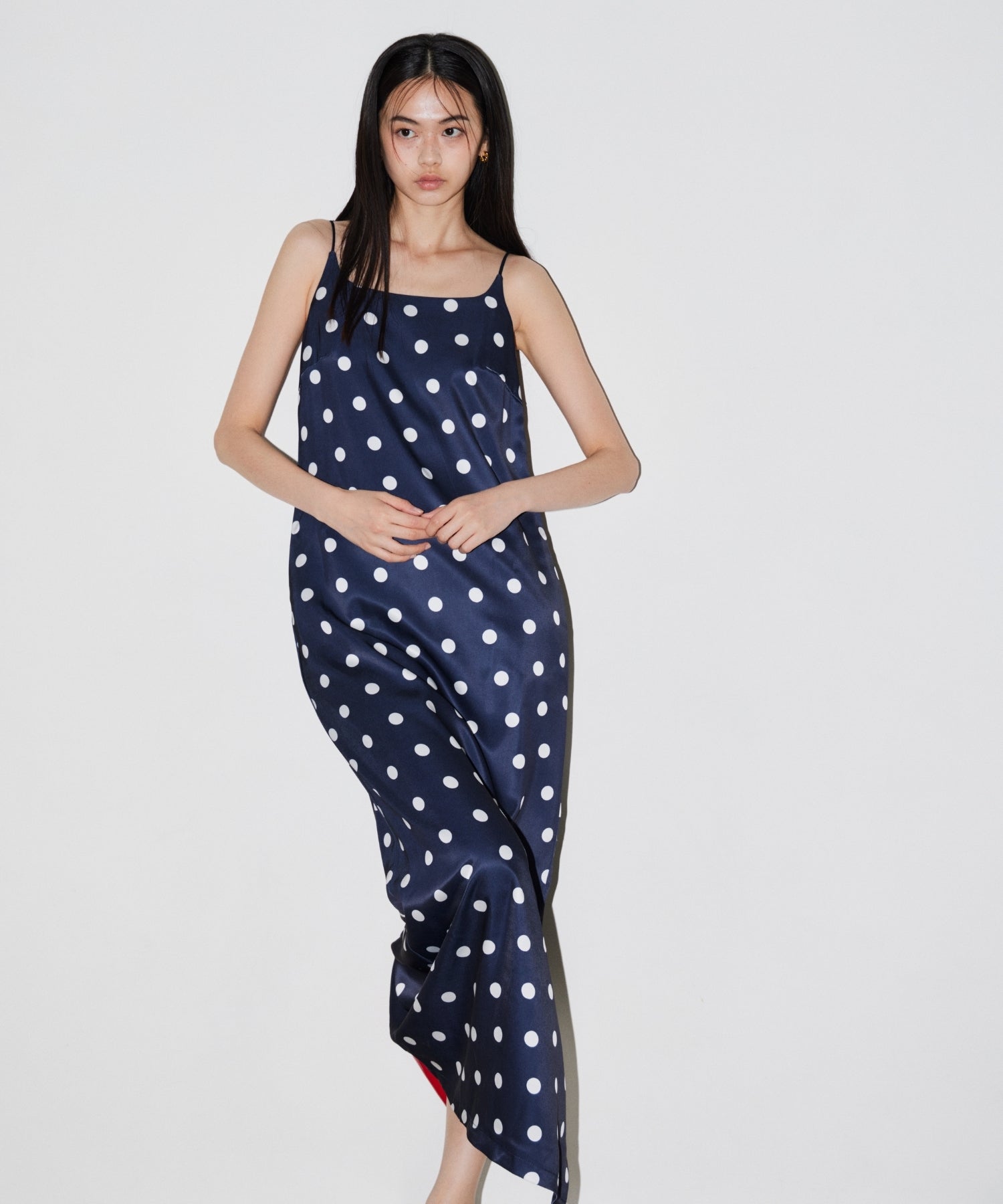 【POPUP】MINIMAL DOT SATIN DRESS