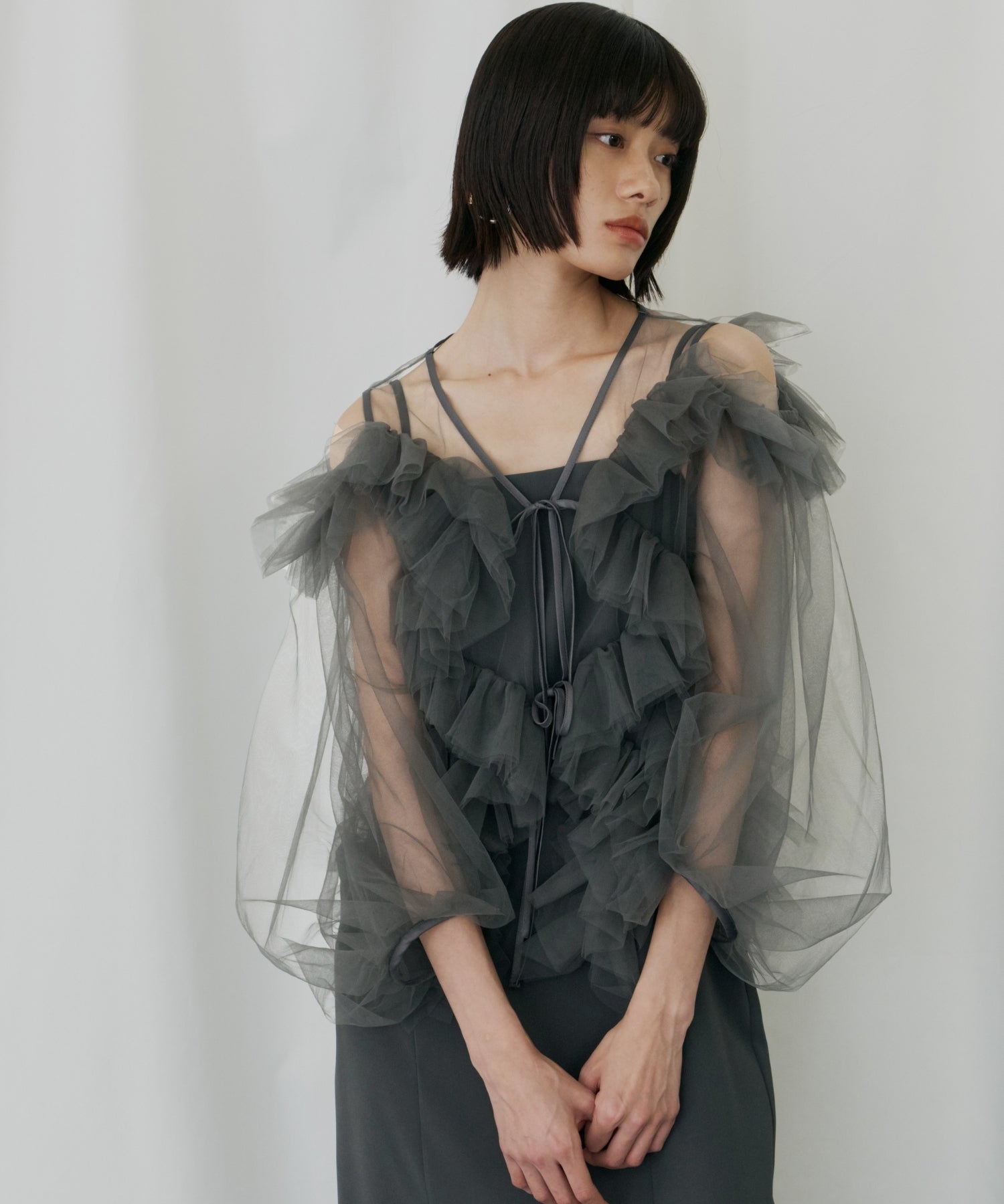 ZIGZAG TULLE DRESS