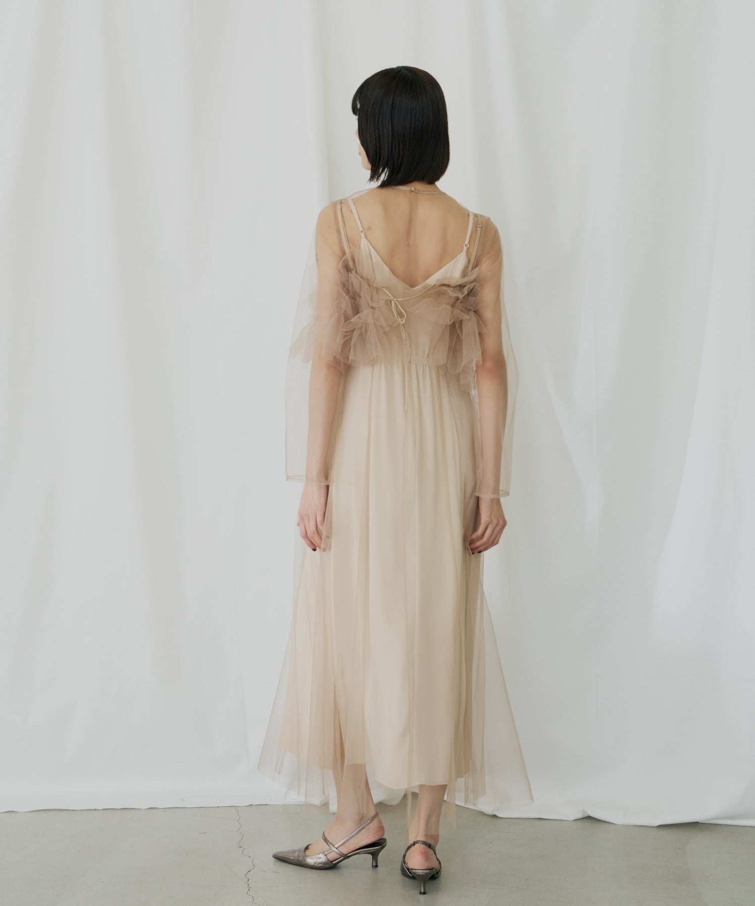 MULTIWAY VOLUME TULLE DRESS