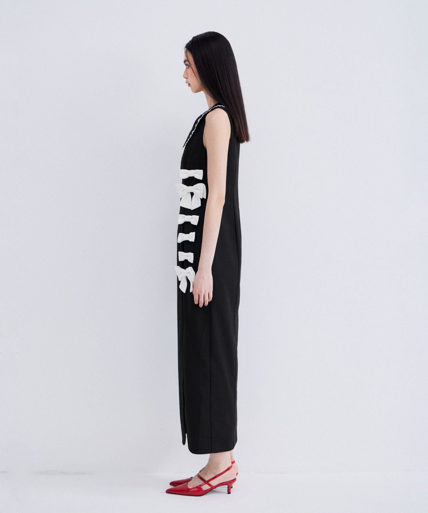 MIXED RIBBON LINE DRESS