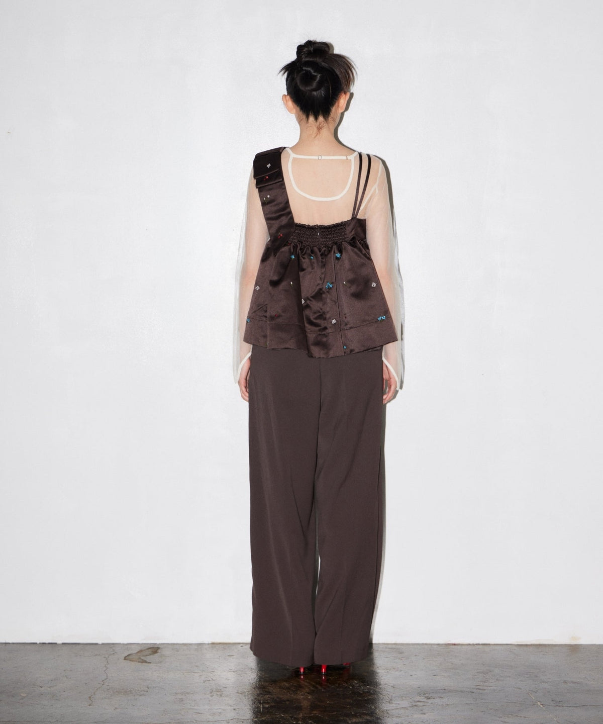 【POPUP】DOT SHEER TOPS