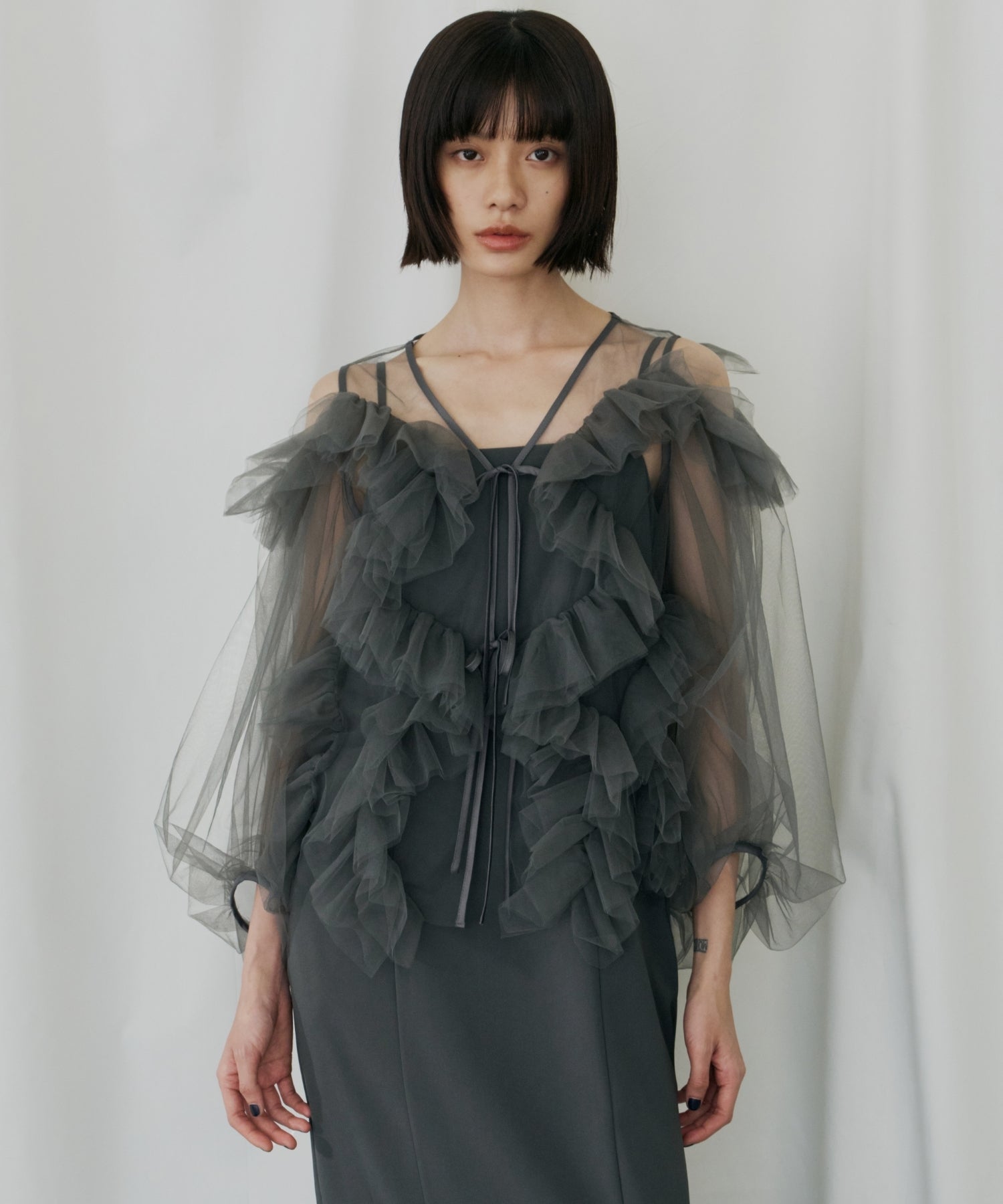 ZIGZAG TULLE DRESS