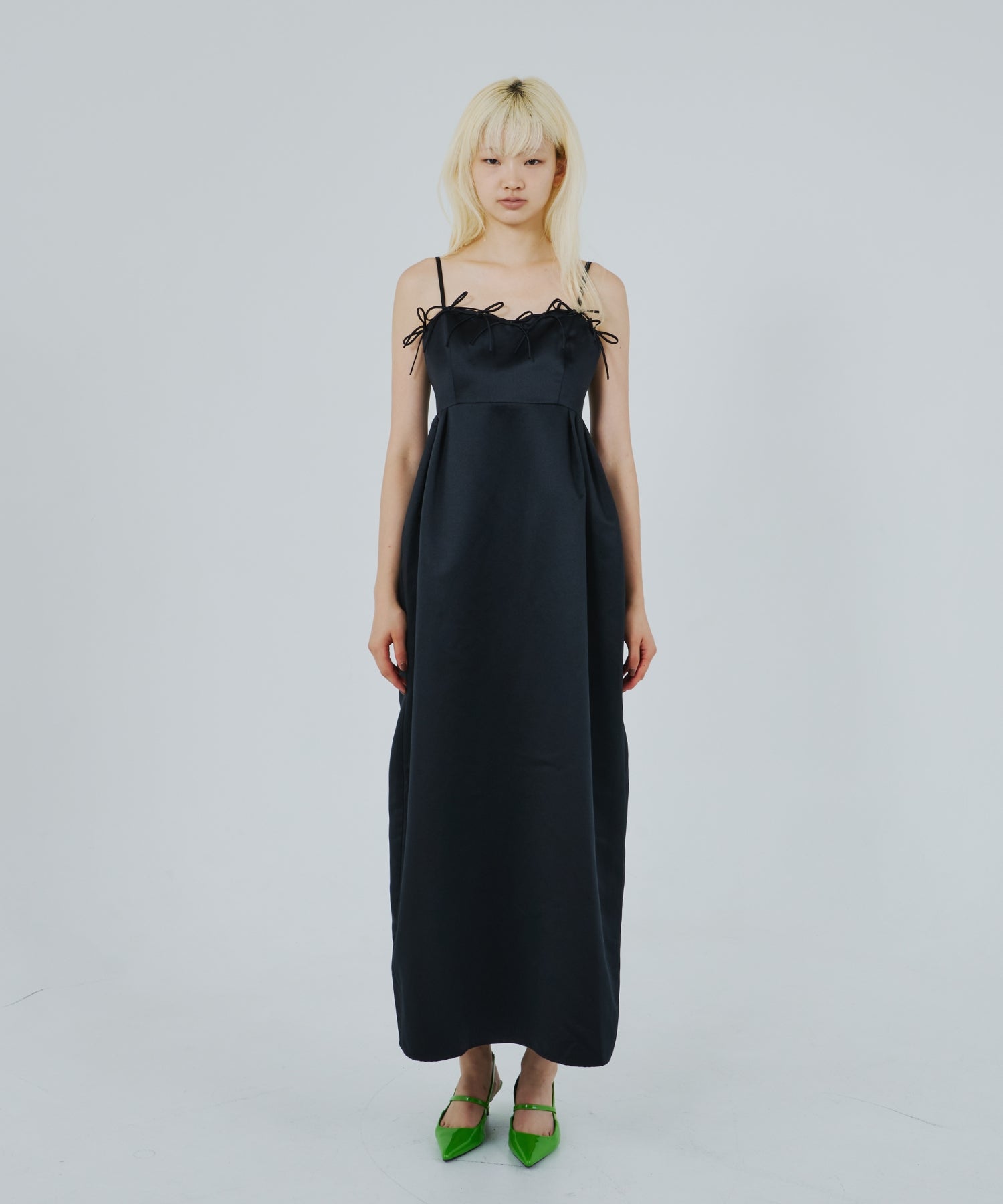 RIBBONS PUFFY VOLUME DRESS