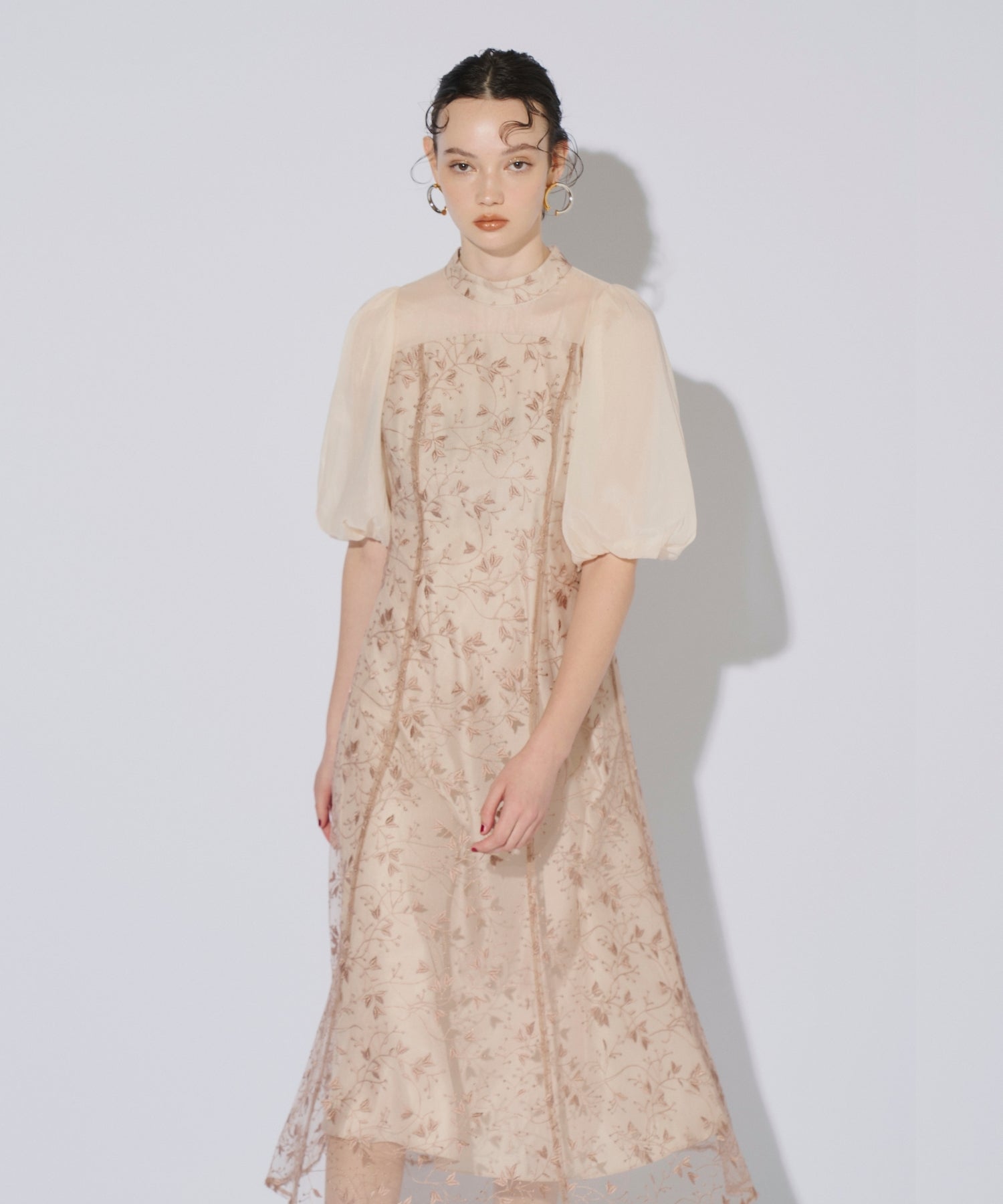 ORGANDY SLEEVE DRESS
