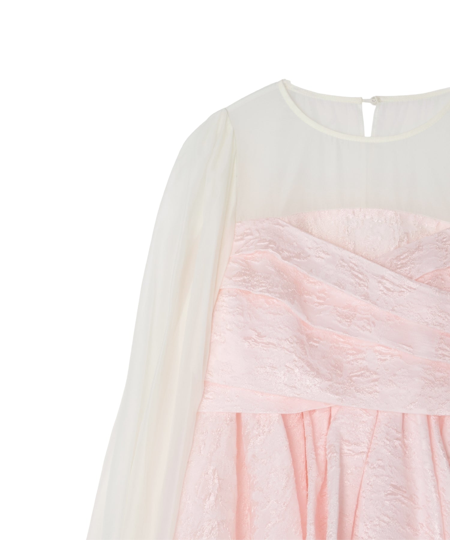 JACQUARD PEPLUM PANTS DRESS