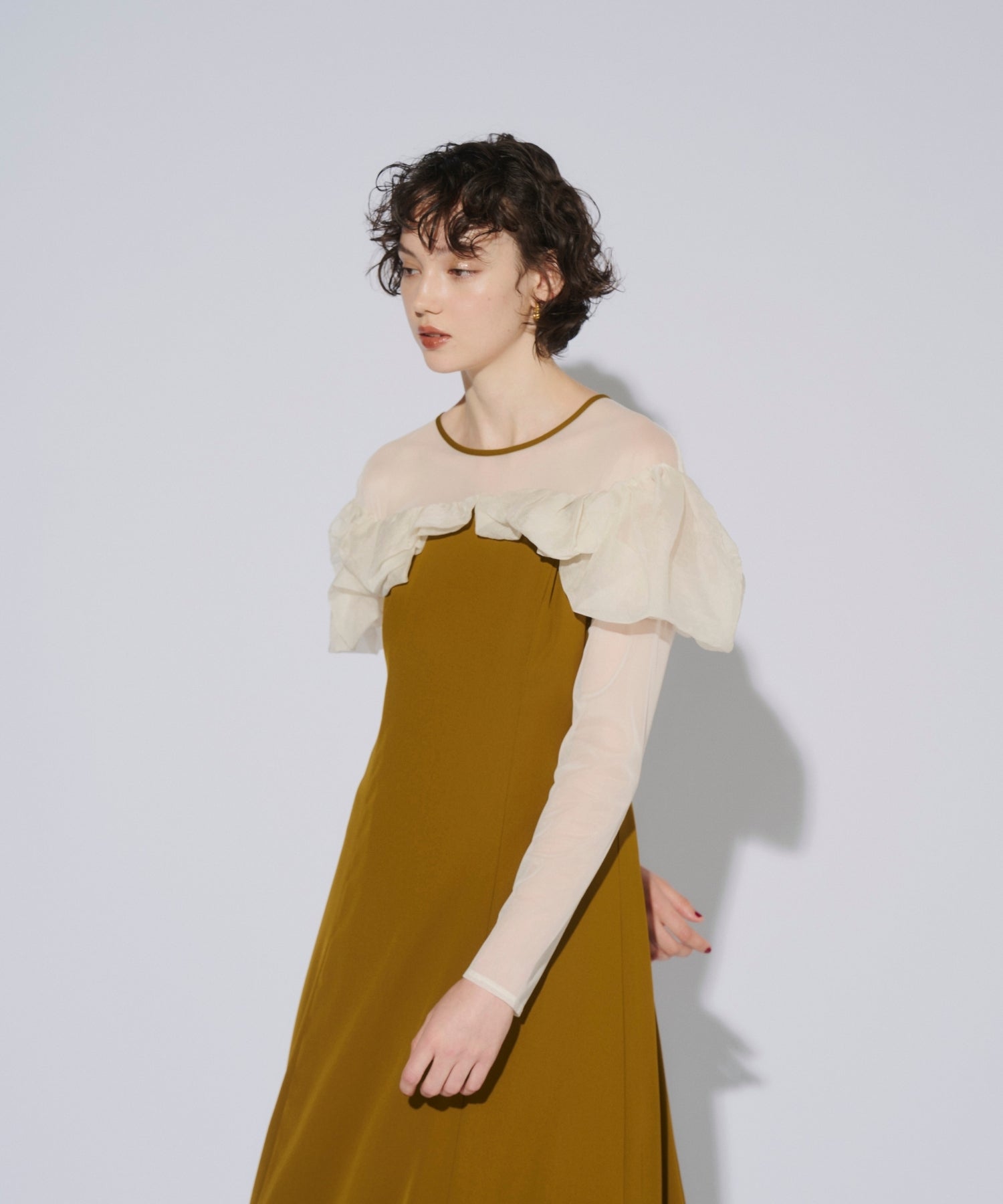 FRILLS FLARE DRESS
